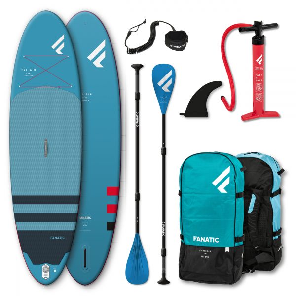 Fanatic Package Fly Air Sup / Pure Paddel/ Pumpe/ Bag/ Leash 2021