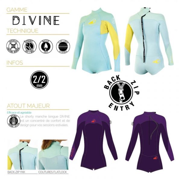 Soöruz Divine Shorty LS Back-zip Damenneoprenanzug (2/2)